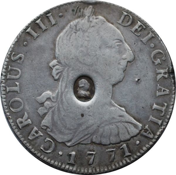 1771-Portrait-8-Reales-With-G-III-Counterstamp